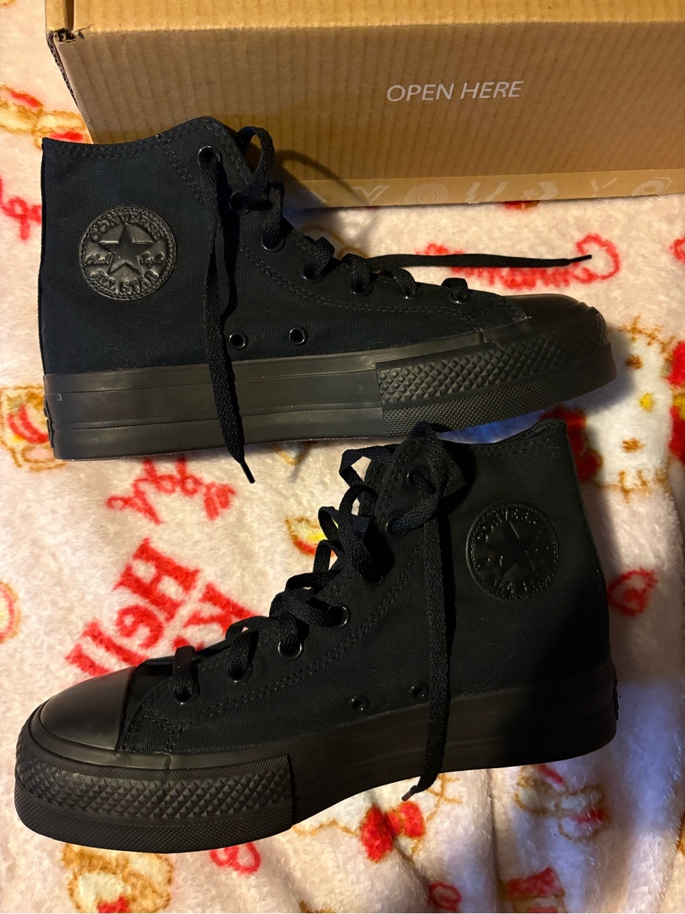 Converse Black High-Top Platform Sneaker - Picture 2 of 8